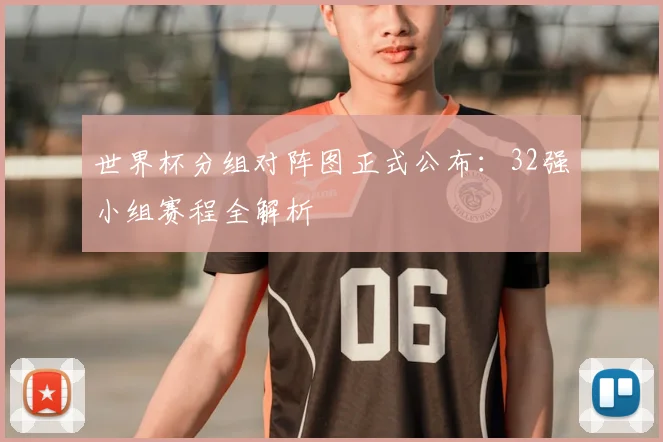 世界杯分组对阵图正式公布：32强小组赛程全解析